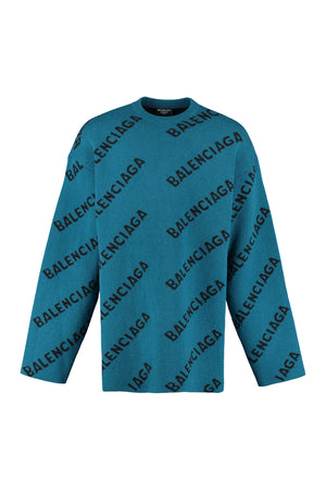 Jacquard crew-neck sweater-0
